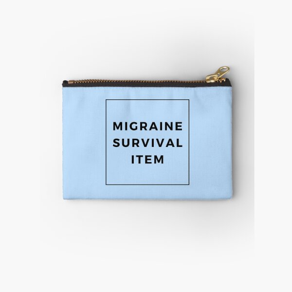 Item preview, Migraine Survival Item Baby Blue Cute Funny Shirt Minimalist Chronic Pain Illness Spoonie Headache Awareness designed and sold by InterpreTees.