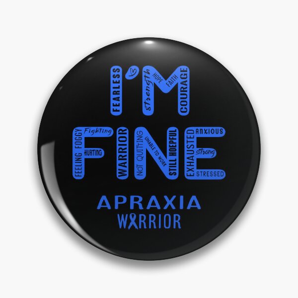 Item preview, Apraxia Warrior - I Am FINE, Support Apraxia Warrior Support Gifts designed and sold by RidnerStore.