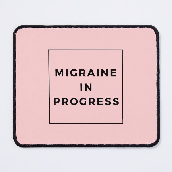 Item preview, Migraine In Progress Pink Cute Funny Shirt Minimalist Chronic Pain Illness Spoonie Headache Awareness designed and sold by InterpreTees.