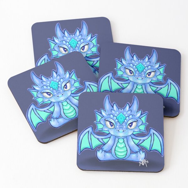 Item preview, Cute baby blue dragon designed and sold by AprilsOriginals.