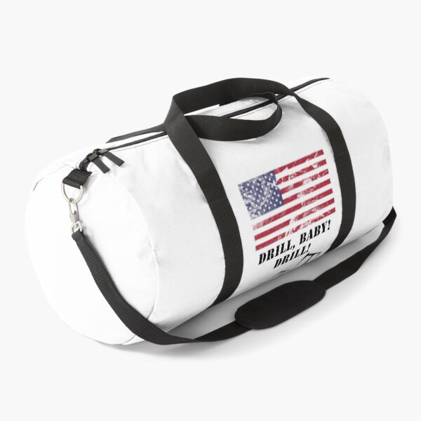 Item preview, Drill, baby! Drill! with oil rig and American flag designed and sold by SpringPetals.