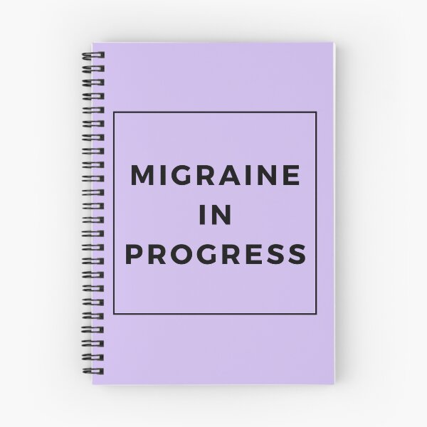 Item preview, Migraine In Progress Lavender Cute Funny Shirt Minimalist Chronic Pain Illness Spoonie Headache Awareness designed and sold by InterpreTees.