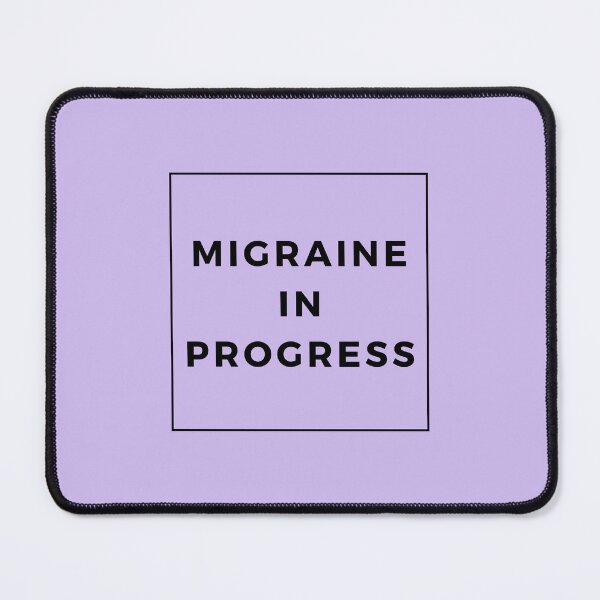 Item preview, Migraine In Progress Lavender Cute Funny Shirt Minimalist Chronic Pain Illness Spoonie Headache Awareness designed and sold by InterpreTees.