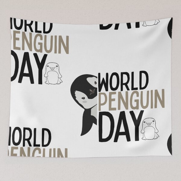 Item preview, World Penguin Day Cute Bold Design designed and sold by EarthArtDesigns.