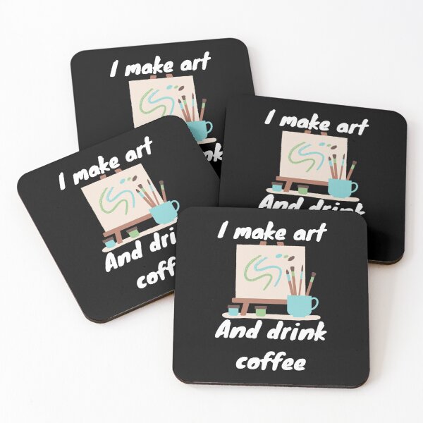 Item preview, I make art and drink coffee  designed and sold by LukjanovArt.