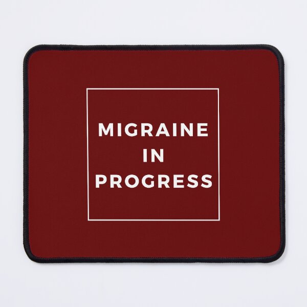 Item preview, Migraine In Progress Red Cute Funny Shirt Minimalist Chronic Pain Illness Spoonie Headache Awareness designed and sold by InterpreTees.