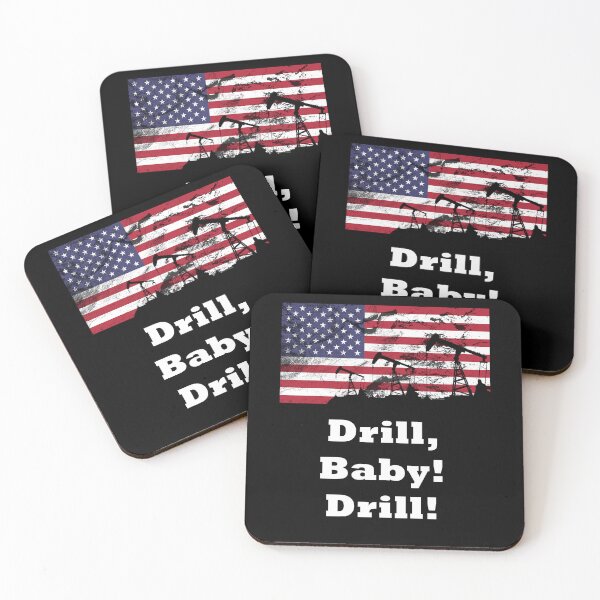 Artikelvorschau, Bohren, Baby! Bohren. Bohrinseln und amerikanische Flagge. entworfen und verkauft von SpringPetals.