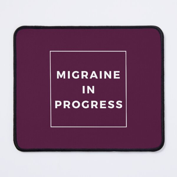 Item preview, Migraine In Progress Purple Cute Funny Shirt Minimalist Chronic Pain Illness Spoonie Headache Awareness designed and sold by InterpreTees.