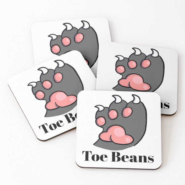 Item preview, Black Paw Pink Toe Beans With Text designed and sold by DolmanceWorks.