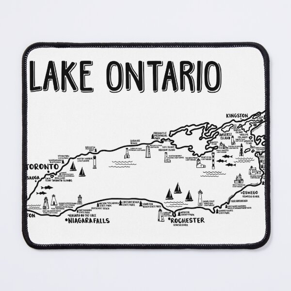 Item preview, Lake Ontario Map  designed and sold by fiberandgloss.