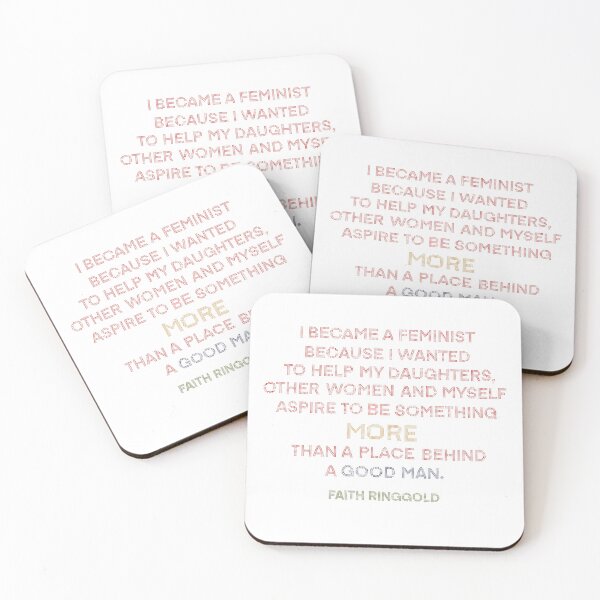 Item preview, Faith Ringgold Feminist Quote designed and sold by LindsayHonor.
