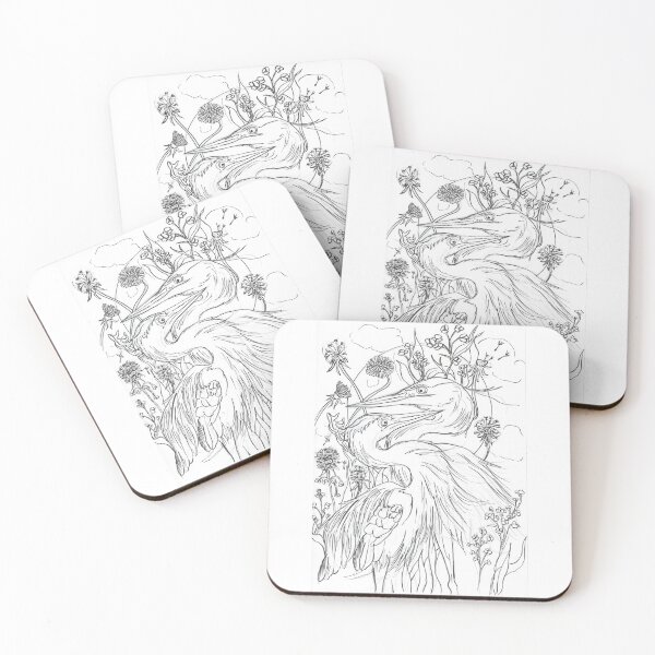 Item preview, Herons and flowers designed and sold by KirstenDB.