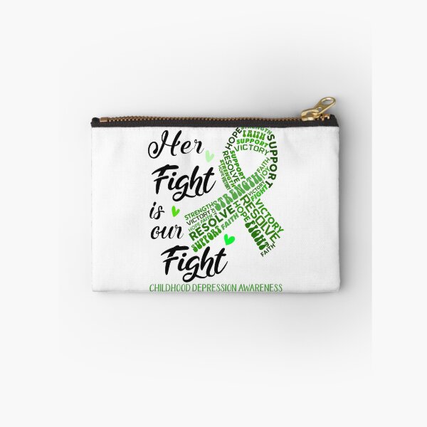 Item preview, Childhood Depression Warrior, Her Fight is our Fight Childhood Depression Awareness designed and sold by Greggwillard.