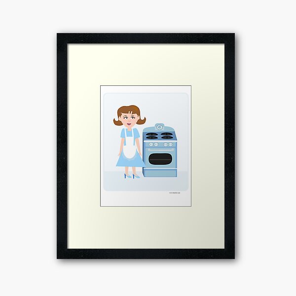 Item preview, Sweet Fifties Cute Vintage Housewife Retro Art designed and sold by mytshirtfort.