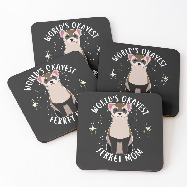 Item preview, World's Okayest Ferret Mom designed and sold by Clara Hollins.