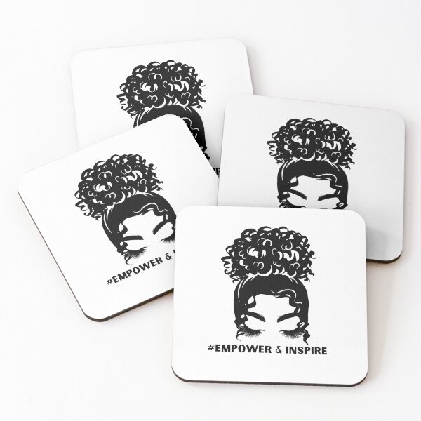 Aperçu de l'œuvre Chignon désordonné inspirant créée et vendue par speakupandshine.