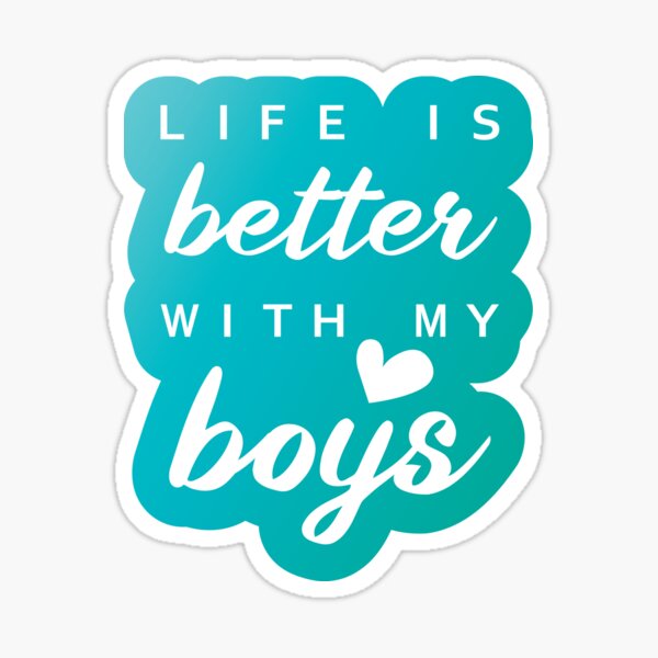 Life Is Better With My Boys, Boy Mom, Mother And Sons, Mama Front & Back  Coffee Mug