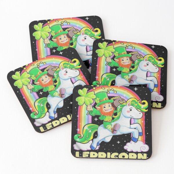 Item preview, Lepricorn Leprechaun Riding Unicorn St Patrick’s Day Girls Shirt designed and sold by selimane.