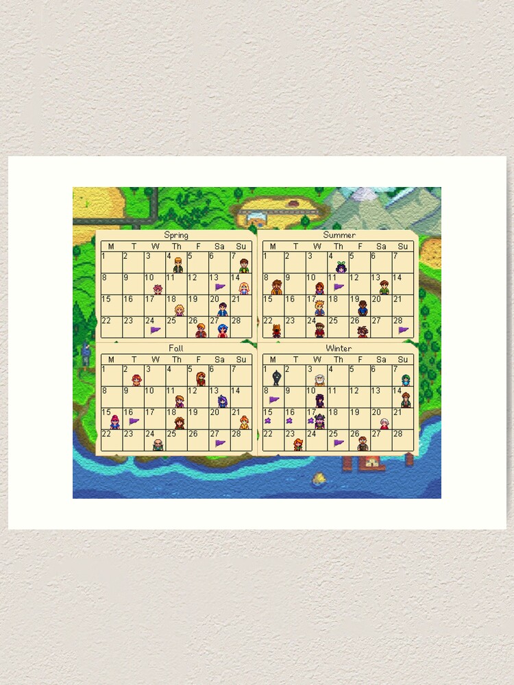 2025-upgraded-new-popular-stardew-valley-fan-made-wall-calendar-clearance-sales-today-deals-walmart-com