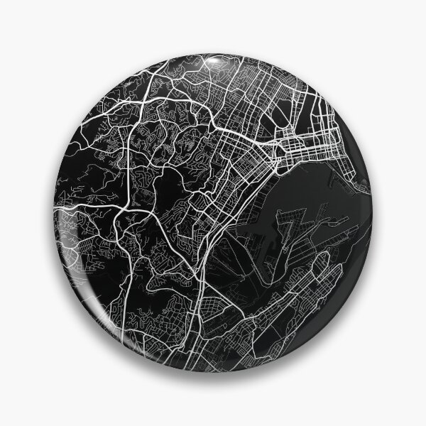 Item preview, Durban City Map of KwaZulu-Natal, South Africa - Full Moon designed and sold by deMAP.