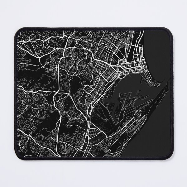 Item preview, Durban City Map of KwaZulu-Natal, South Africa - Full Moon designed and sold by deMAP.