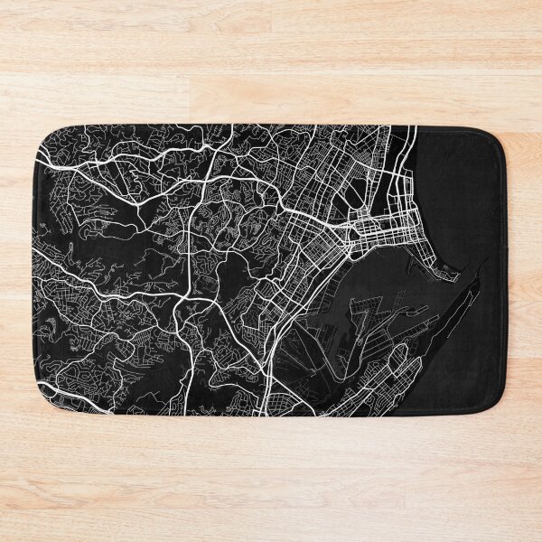 Item preview, Durban City Map of KwaZulu-Natal, South Africa - Full Moon designed and sold by deMAP.