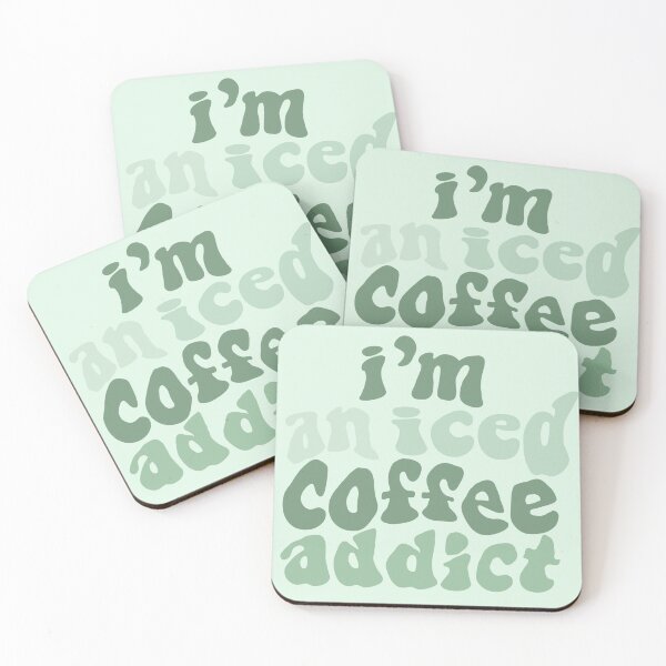 Item preview, I’m An Iced Coffee Addict Sage Green designed and sold by ViviTV.