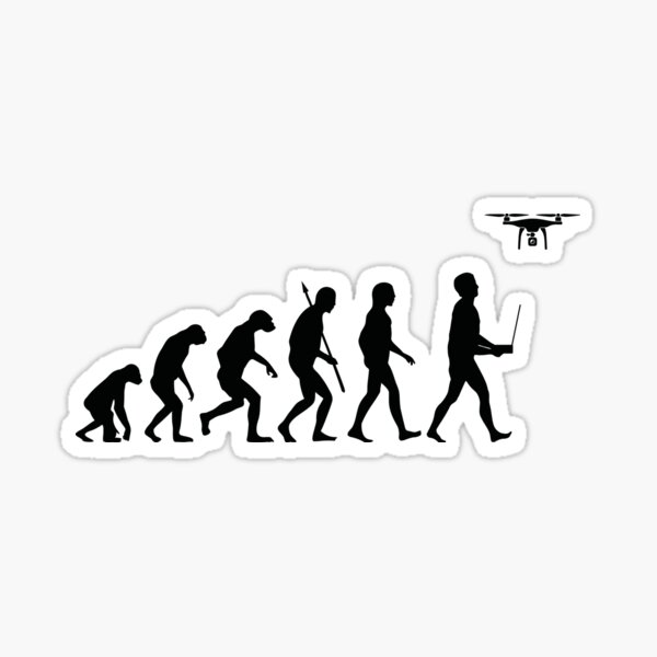 Item preview, Evolution of Man - Drone Pilot Edition Black designed and sold by ThirdEyeAerial.