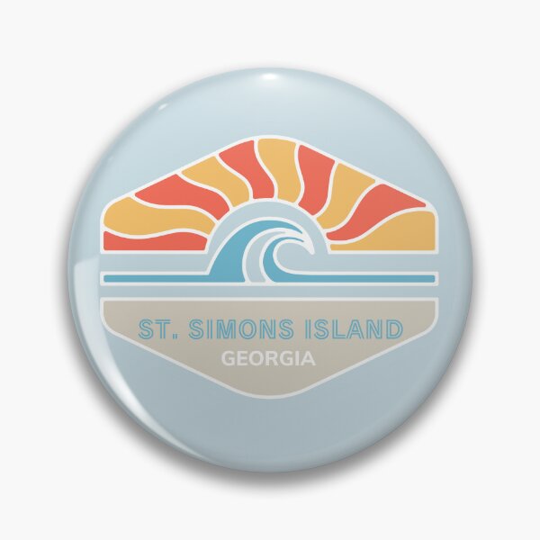 Item preview, St. Simons Island Georgia GA Retro Beach Water Sunrise and Sunset designed and sold by palmettodigital.