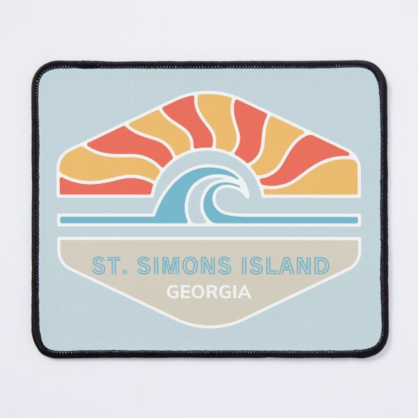 Item preview, St. Simons Island Georgia GA Retro Beach Water Sunrise and Sunset designed and sold by palmettodigital.