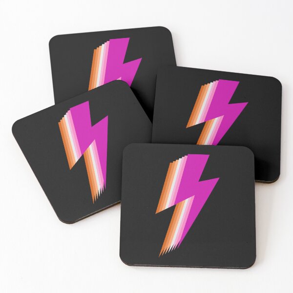 Item preview, Subtle Lesbian Pride Flag, Discreet Lesbian Trendy Lightning Bolt, LGBTQ designed and sold by SweetestPrints.