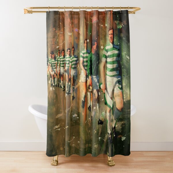 Lisbon Lions 1967 European Cup Winners Celtic FC Artwork Shower Curtain