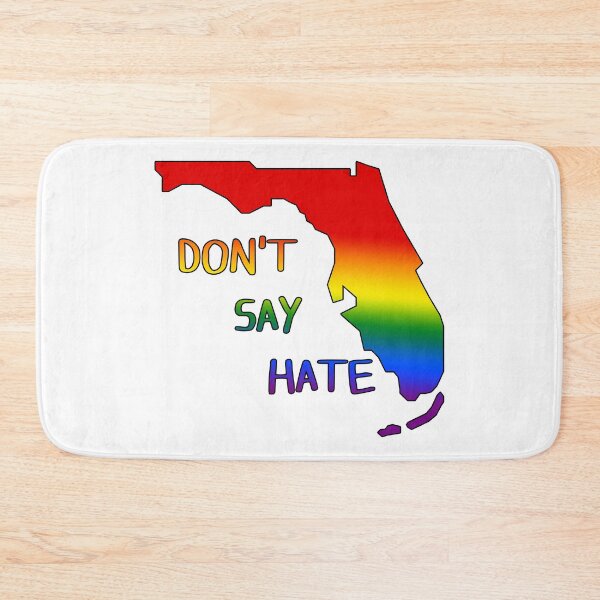 Item preview, Don't Say Hate - Oppose Don't Say Gay - Rainbow Florida Silhouette - LGBTQIA2S+ designed and sold by SayWhatYouFeel.
