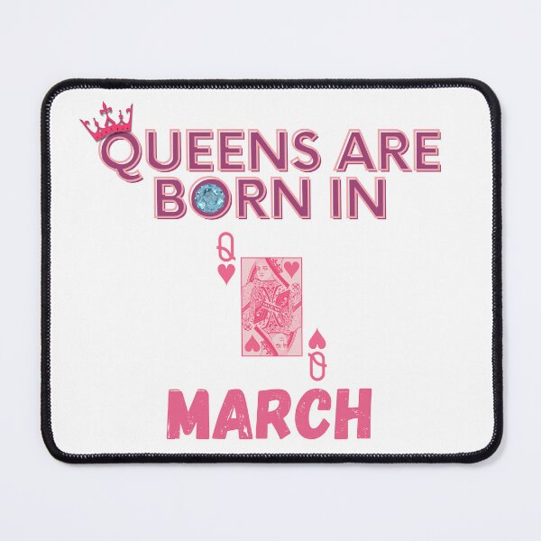 Item preview, Queens are born in March designed and sold by AvailableVA.