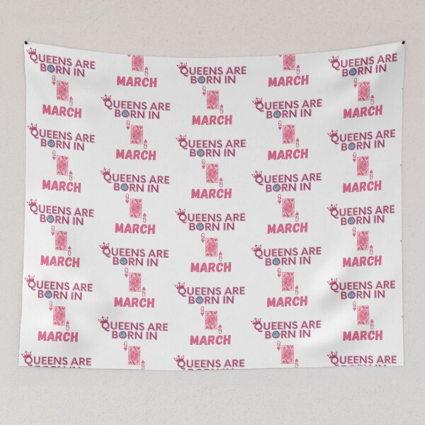 Item preview, Queens are born in March designed and sold by AvailableVA.