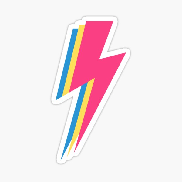 Artikel-Vorschau von Subtile pansexuelle Stolzflagge, diskreter Pan Trendy Lightning Bolt, LGBTQ, designt und verkauft von SweetestPrints.
