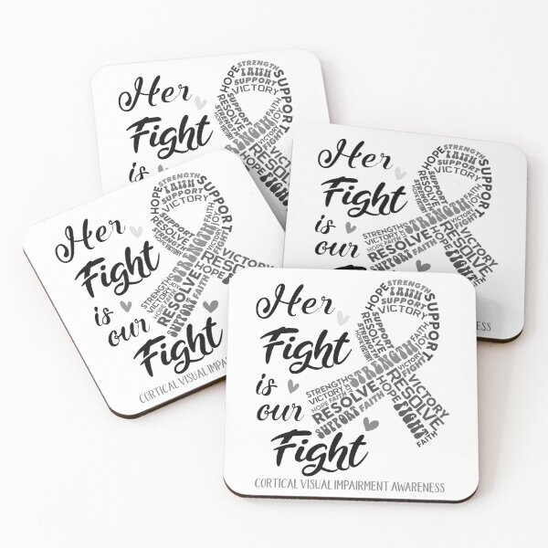 Item preview, Cortical Visual Impairment Warrior, Her Fight is our Fight Cortical Visual Impairment Awareness designed and sold by Greggwillard.