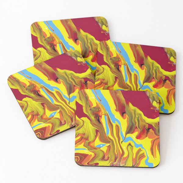 Item preview, Sunflower Abstract acrylic on canvas designed and sold by Color Splash Gallery.