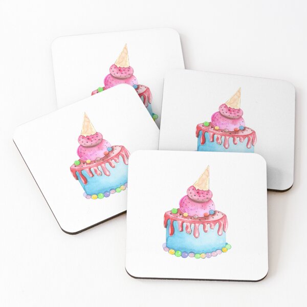Item preview,  HAPPY BIRTHDAY ICE CREAM CAKE designed and sold by DiscoVibes.