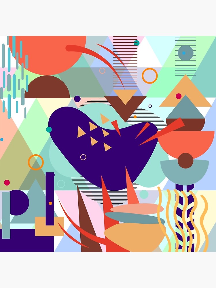Thumbnail 3 of 3, Poster, Geometric fantasy designed and sold by HaPi88.