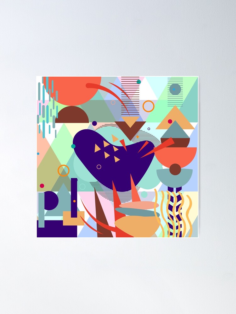 Thumbnail 2 of 3, Poster, Geometric fantasy designed and sold by HaPi88.