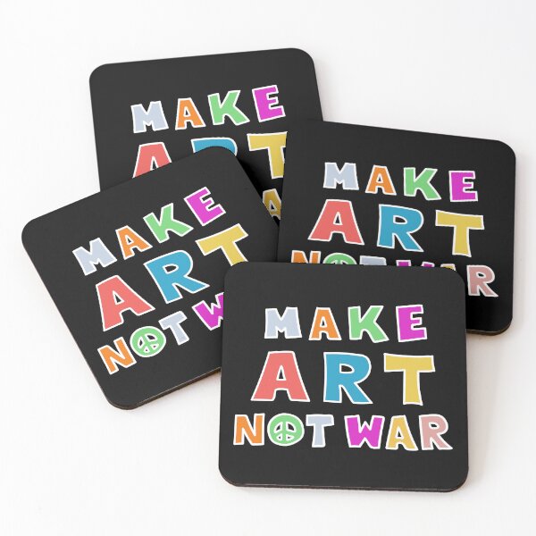Item preview, Peace Needed. Make Art Not War. Make Love Not War. designed and sold by sundae-artisan.