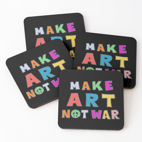 Item preview, Peace Needed. Make Art Not War. Make Love Not War. designed and sold by sundae-artisan.