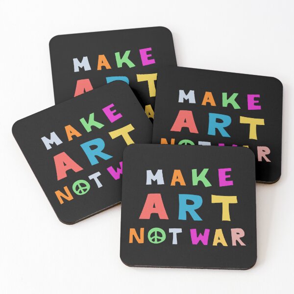 Item preview, Peace Needed. Make Art Not War. Make Love Not War. designed and sold by sundae-artisan.