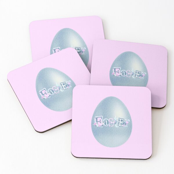 Item preview, Elegant Easter Egg (Blue on Lt. Pink) designed and sold by PawsitiveMum.