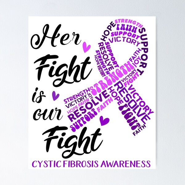 Item preview, Cystic Fibrosis Warrior, Her Fight is our Fight Cystic Fibrosis Awareness designed and sold by Greggwillard.