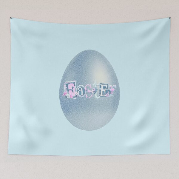 Item preview, Elegant Easter Egg (Blue on Lt. Blue) designed and sold by PawsitiveMum.