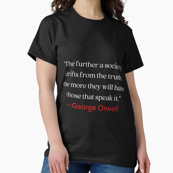 Aperçu de l'œuvre Citation de George Orwell sur la vérité créée et vendue par MDARTSY.