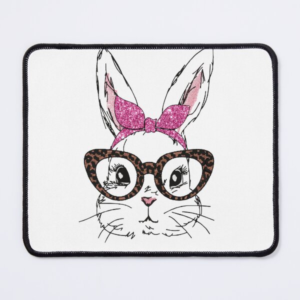 Artikelvorschau, Süßes Hasengesicht, Tie-Dye-Brille, Leopard, Ostertag entworfen und verkauft von stickersworld31.