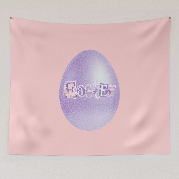 Item preview, Elegant Easter Egg (Purple on Lt. Peach) designed and sold by PawsitiveMum.